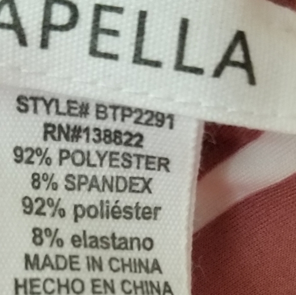 Striped Front Tie Top Size Large - Picture 4 of 4